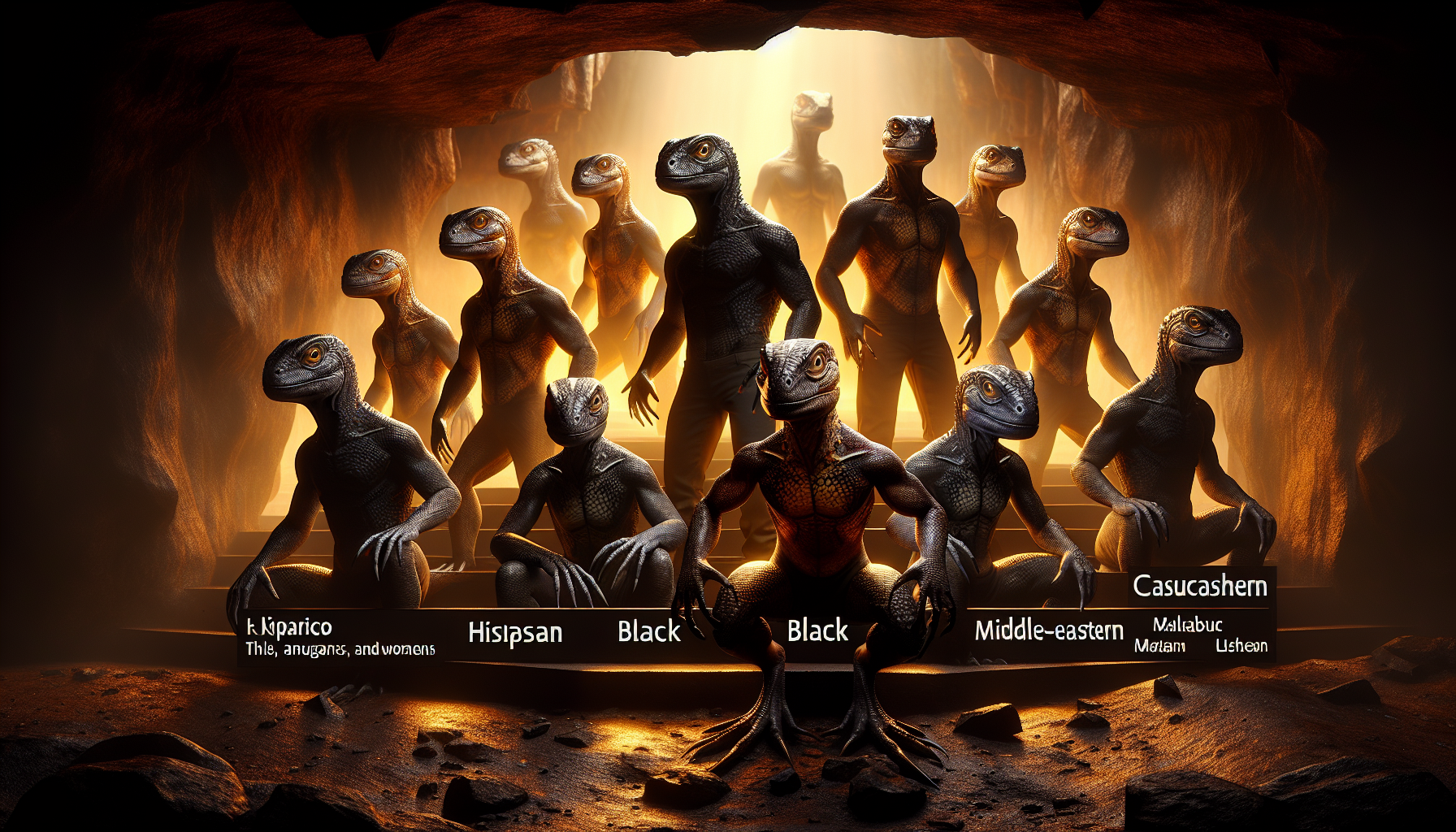 A Fiery Revelation: Lizard People Emerge from the Depths