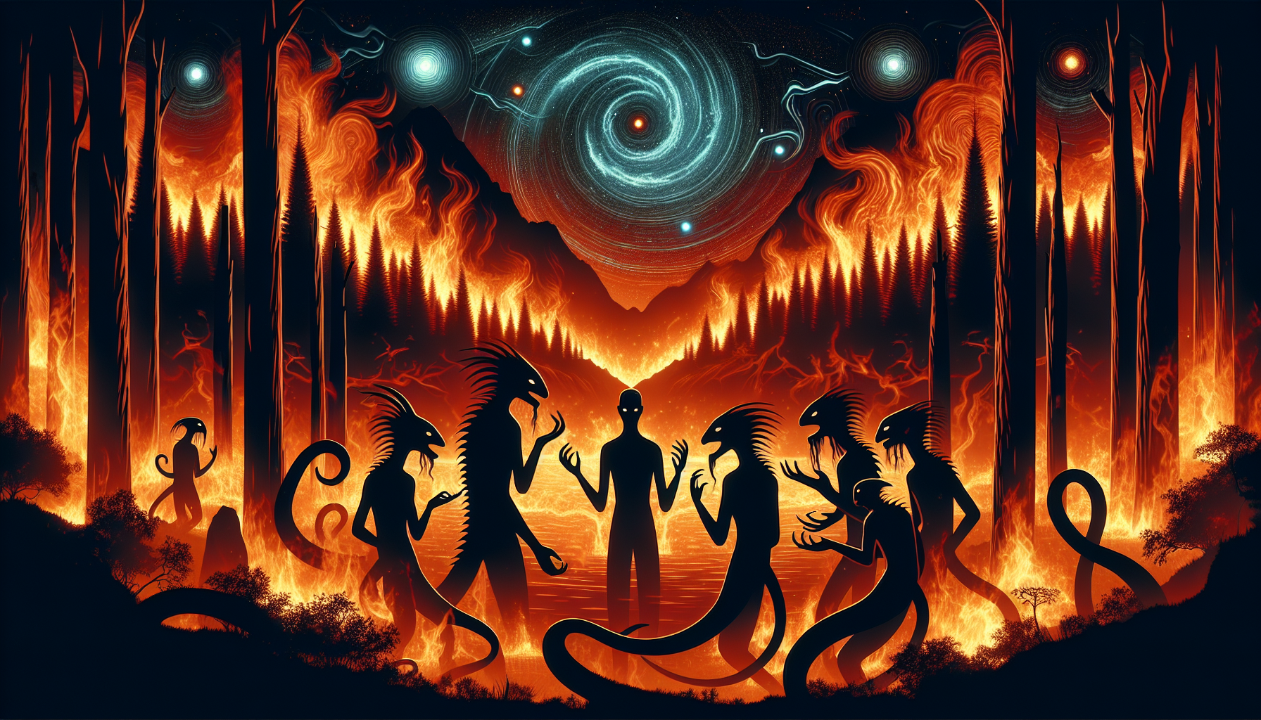 The Hidden Reality: Wildfires and the Lizard People Connection