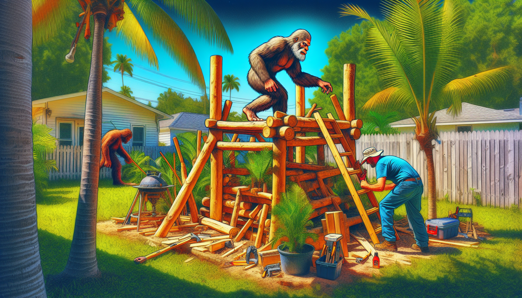Florida Man Builds Bigfoot Sanctuary in His Backyard