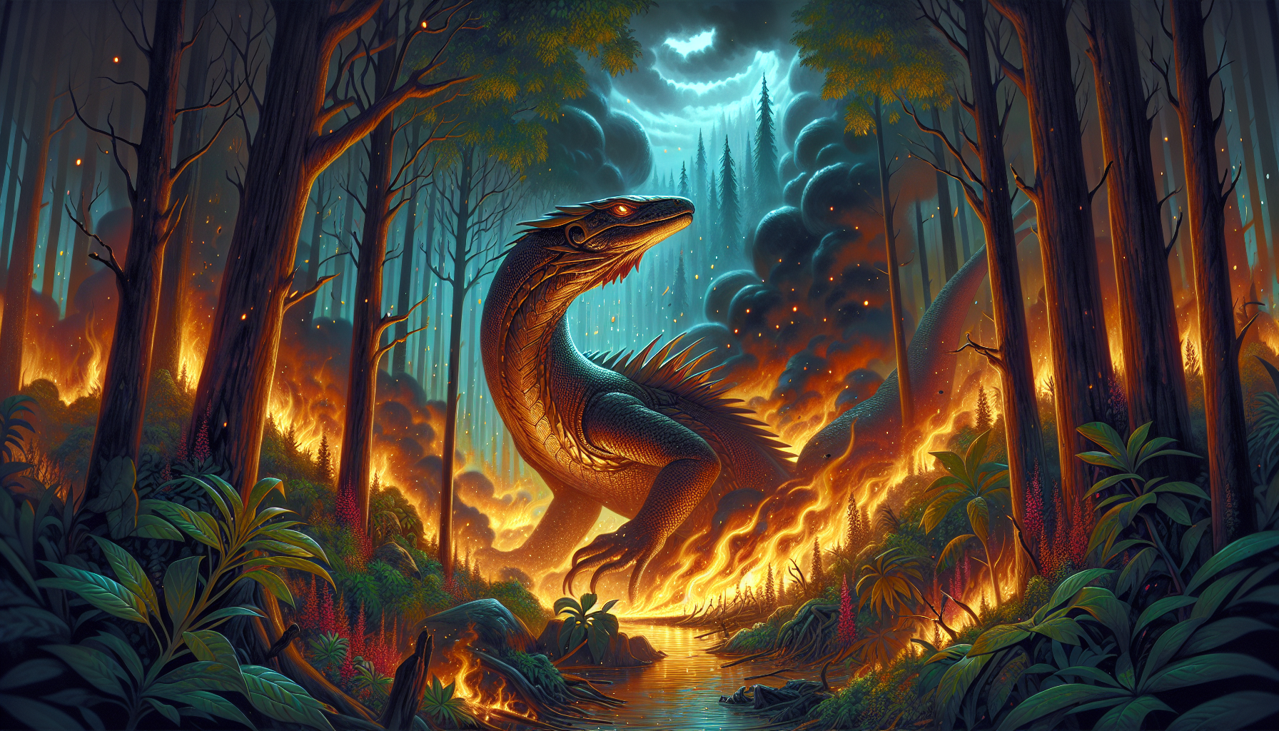 The Great Lizard Awakening: How Wildfires Bring Legend to Life