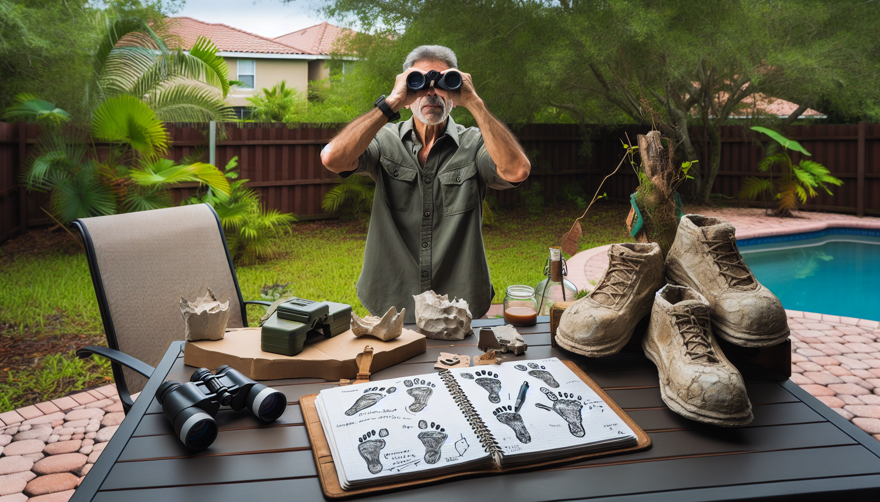 Florida Man Documents His Bigfoot Studies from His Backyard