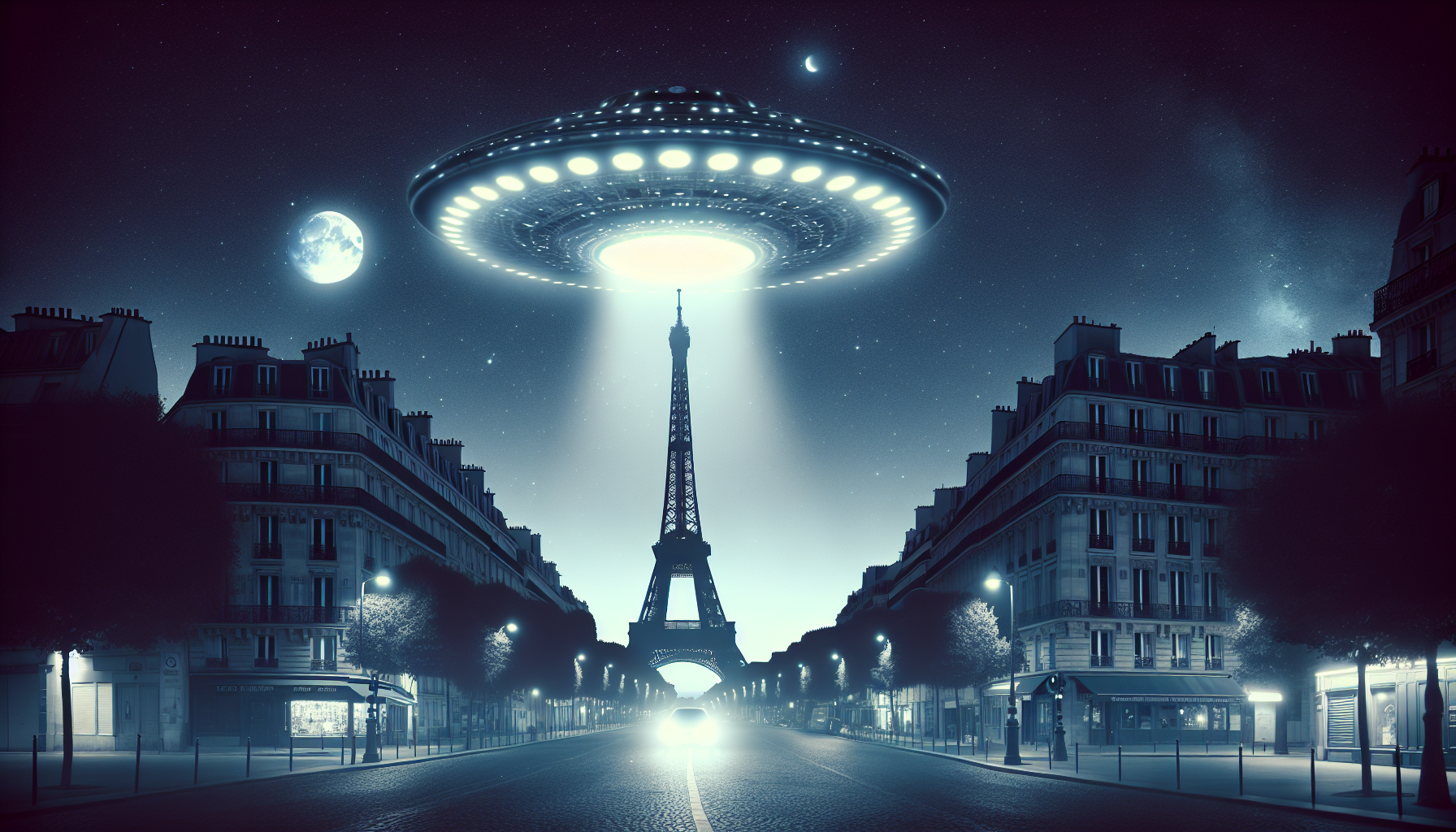 Strange UFO Sighting Lights Up the Night Sky in Paris
