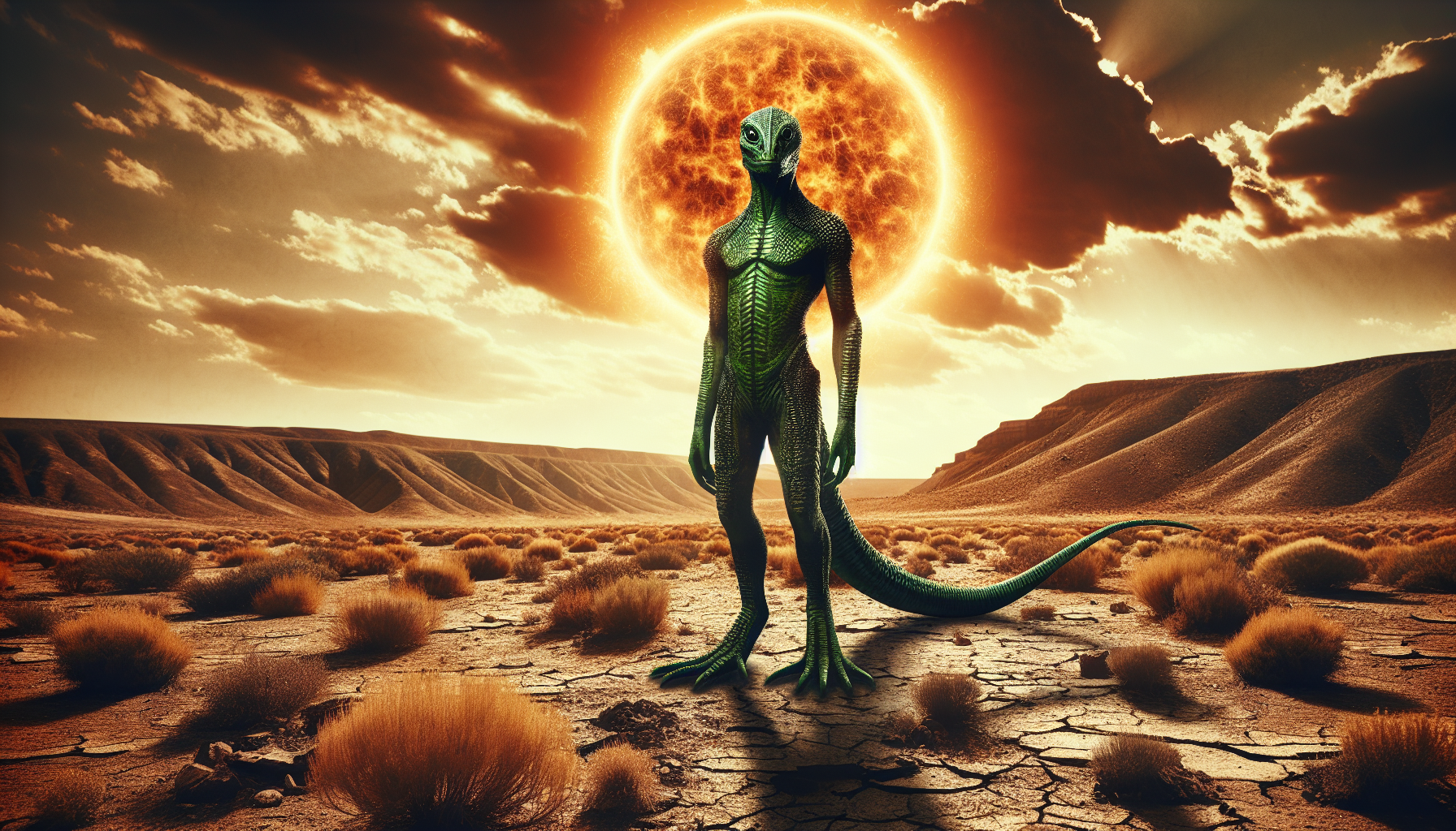 The Scorched Earth Breeds Myths: Lizard People Rise