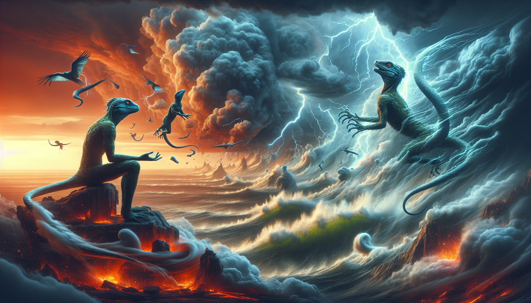The Lizard People Awakening: A Response to Nature’s Fury