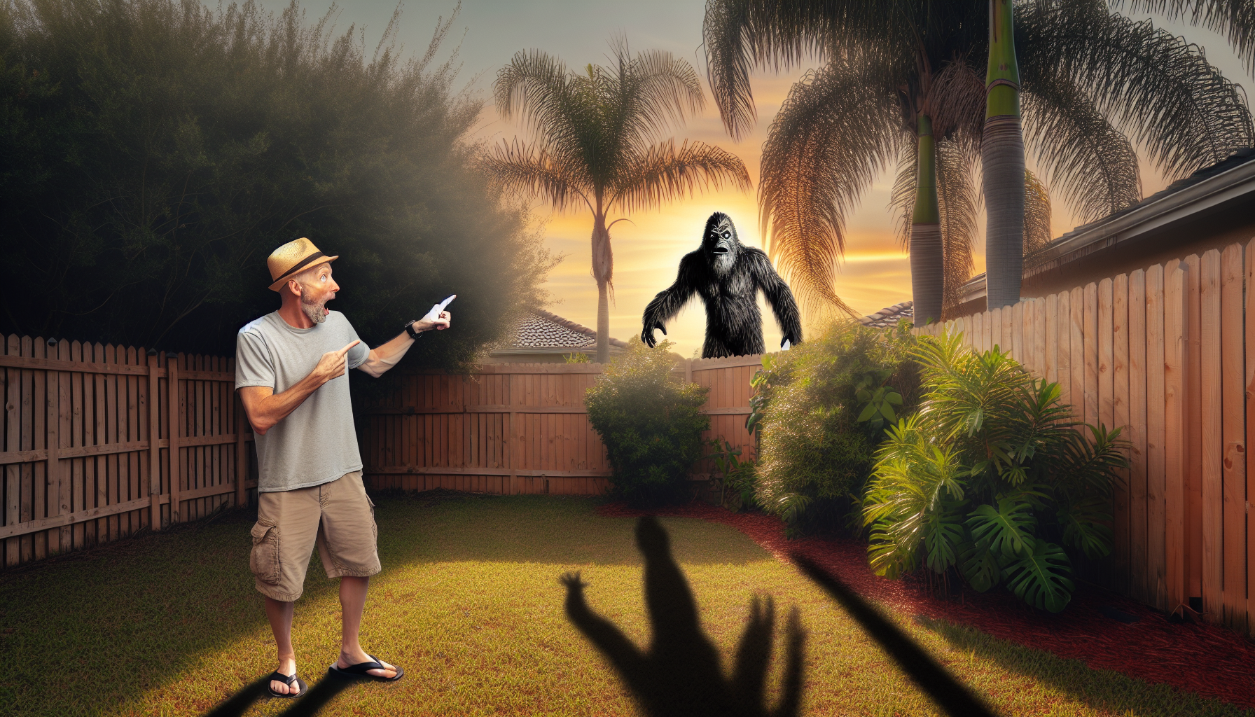 Eyewitness Account: Florida Man Sees Sasquatch in His Own Yard