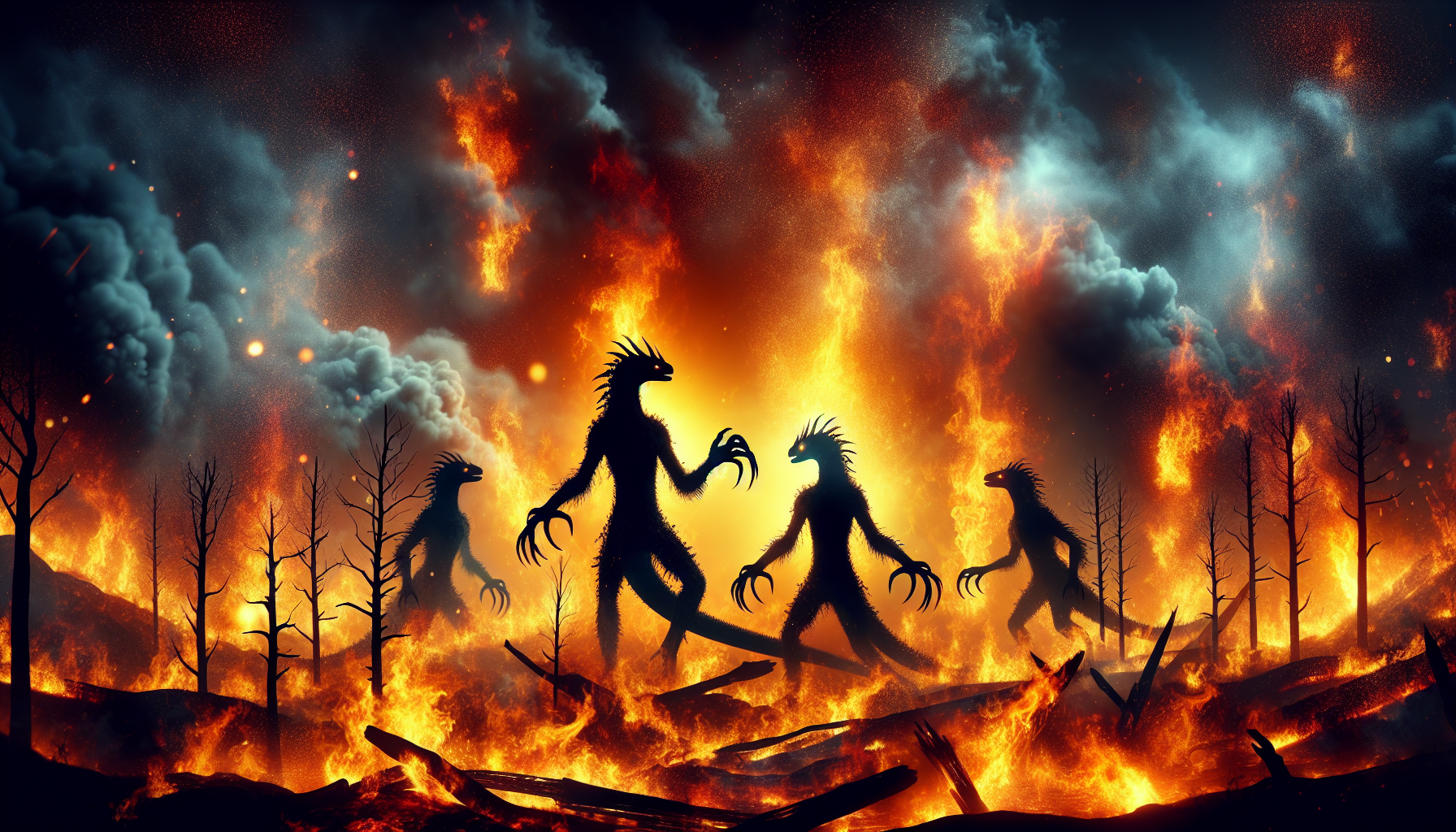 When Wildfires Ignite Ancient Myths: The Lizard People Reveal