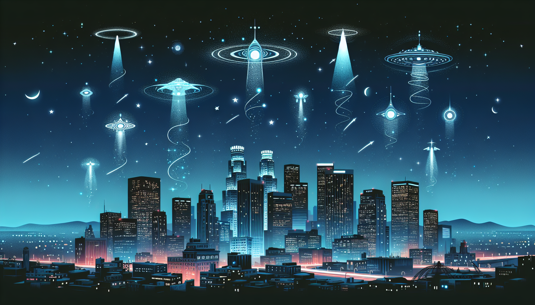 LA Skies Light Up: Unexplained UFO Phenomenon