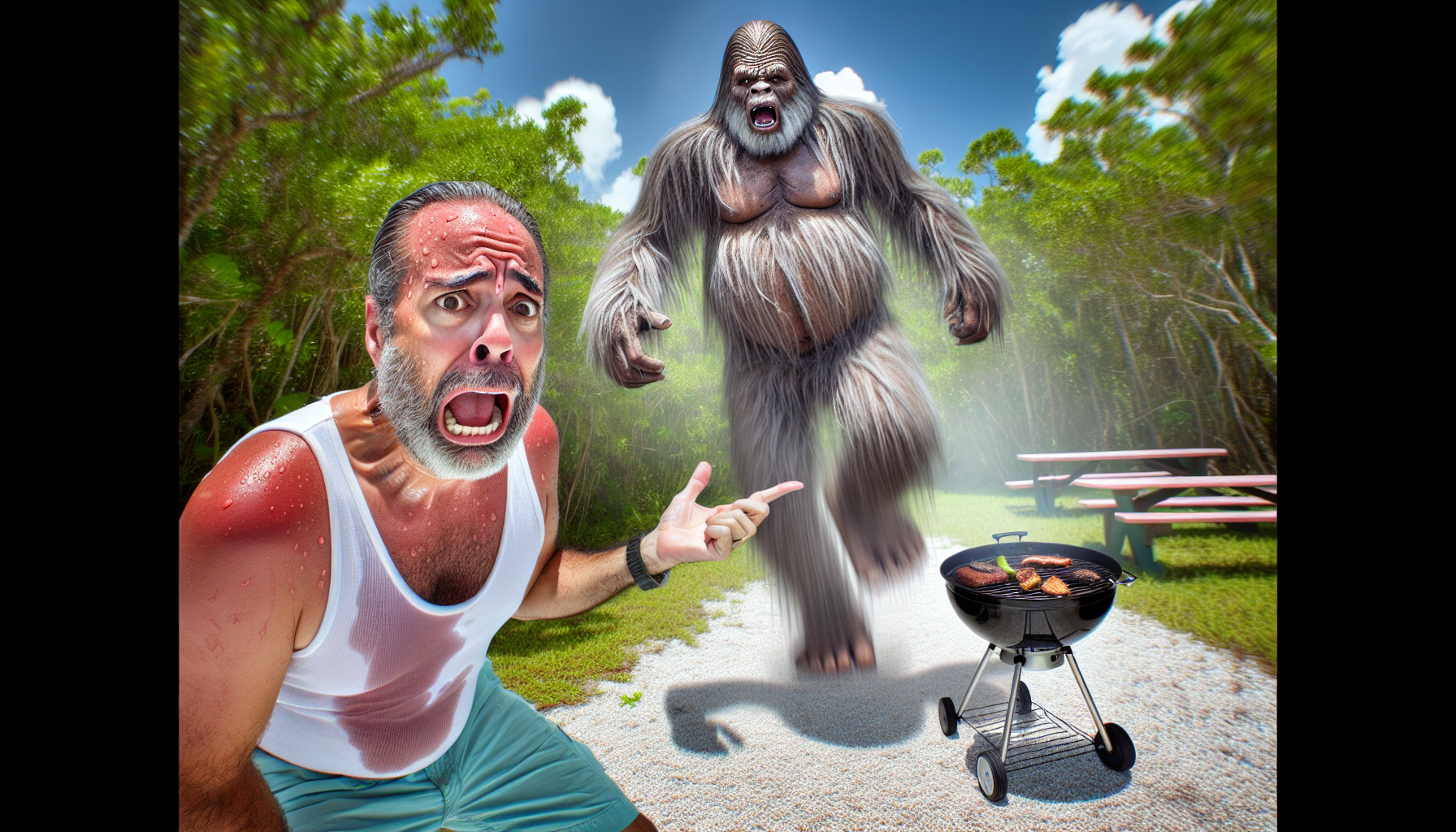 Shocking Encounter: Florida Man Claims Bigfoot Stole His BBQ